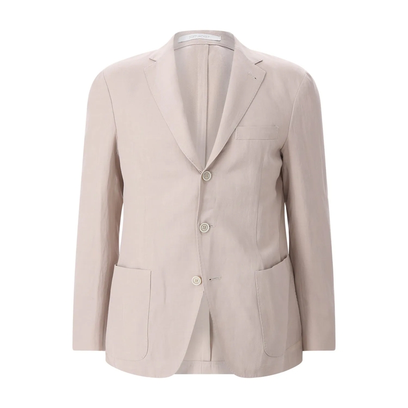 Eleventy Anzugjacke Anzugsakko aus Leinen-Mix beige