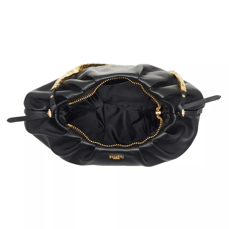 Moschino Pochette Mini Lettering Shoulder Bag Fantasy Print Black(Image 5)