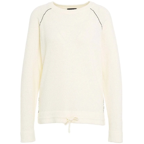 Roberto Collina Hauts à manches longues Terry cloth sweater with drawstring weiß