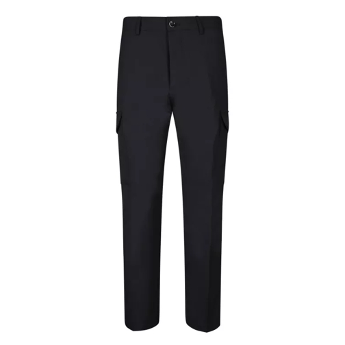 Nine In The Morning Black Technical Fabric Cargo Trousers Black 