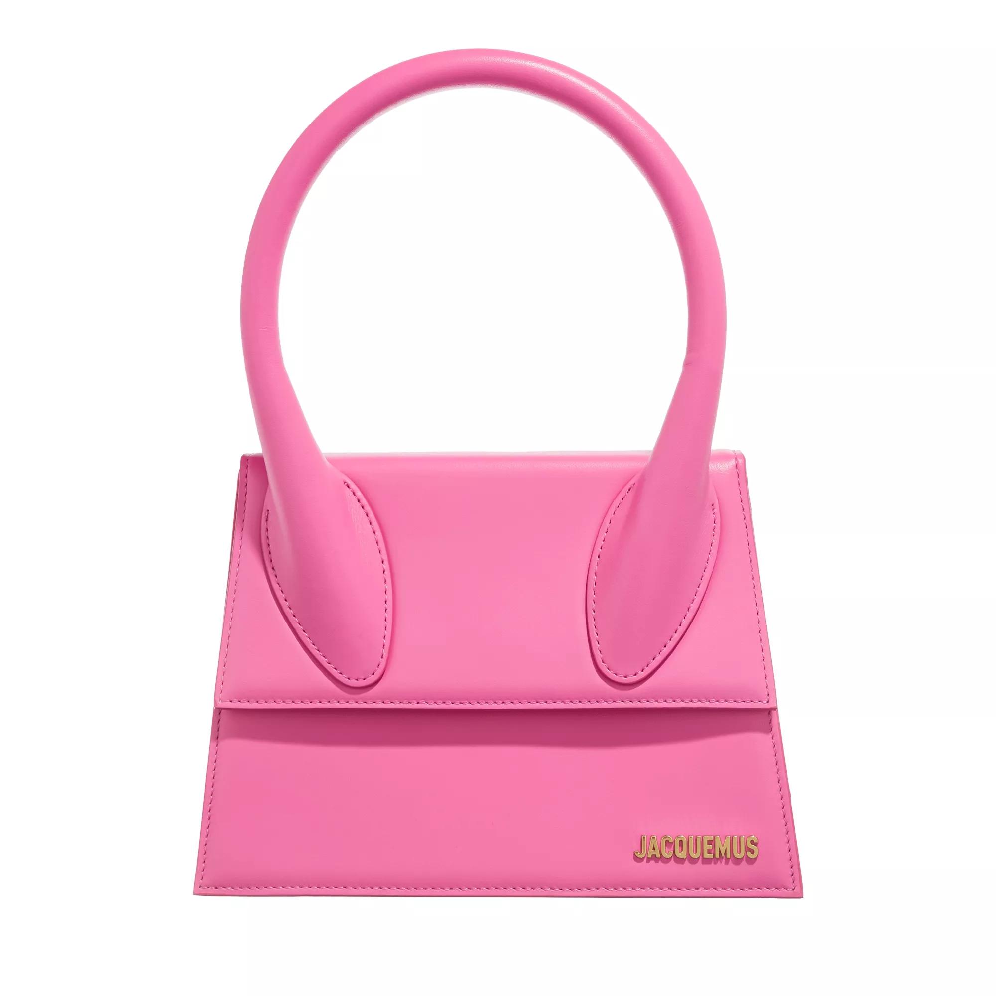 Jacquemus Le Grand Chiquito Bag Neon Pink Axelremsväska