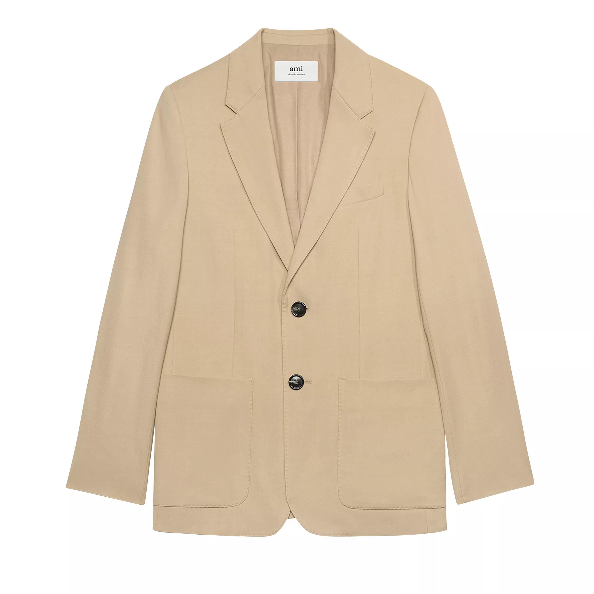 AMI Paris - TWO BUTTONS JACKET - Größe F38 - beige