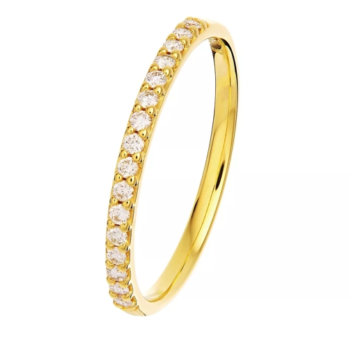 diamondline Ring 375 16 Diamonds total approx. 0,20 ct. H-si  Yellow Gold Diamanten Ring