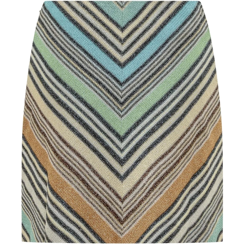 Missoni Minirock Mini Gonna in Maglia a Motivo Chevron mehrfarbig(Image 2)