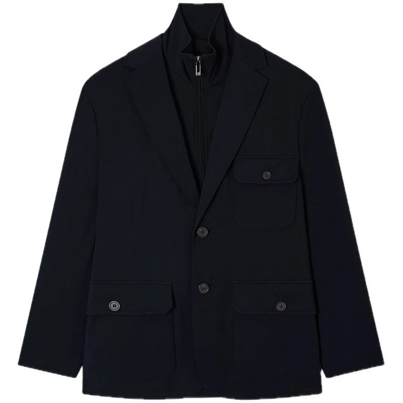 Emporio Armani  Padded Multi-pocket Blazer Black schwarz