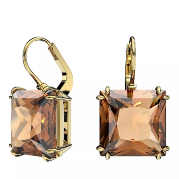 Square swarovski crystal on sale earrings