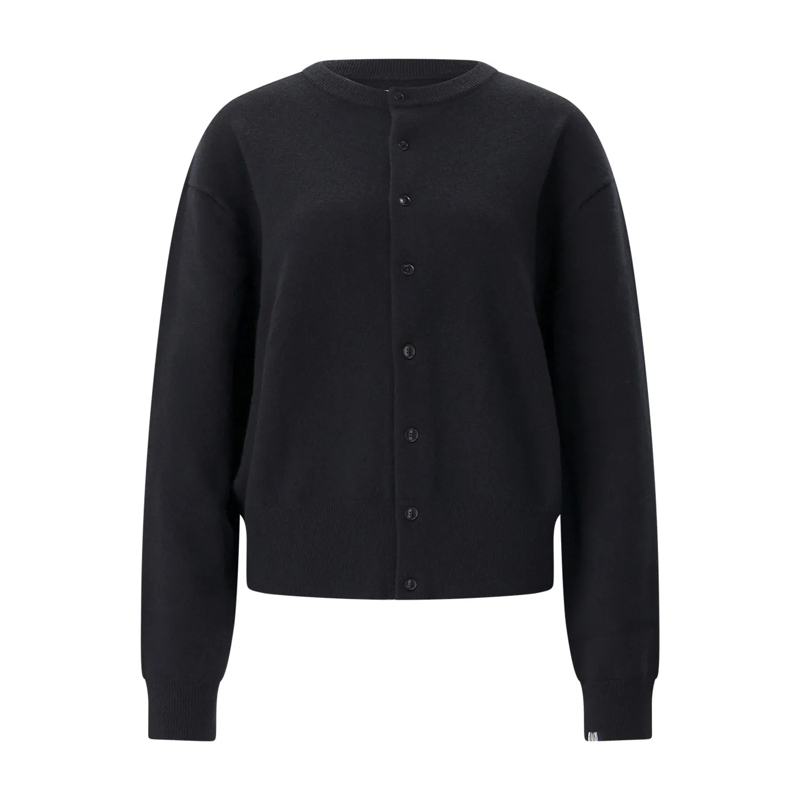 Extreme Cashmere Strickjacke Strickjacke Luce aus Kaschmir-Mix schwarz