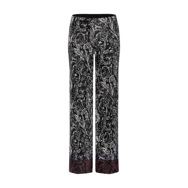 Marc Cain Freizeithose Wide-Fit Hose Winder schwarz
