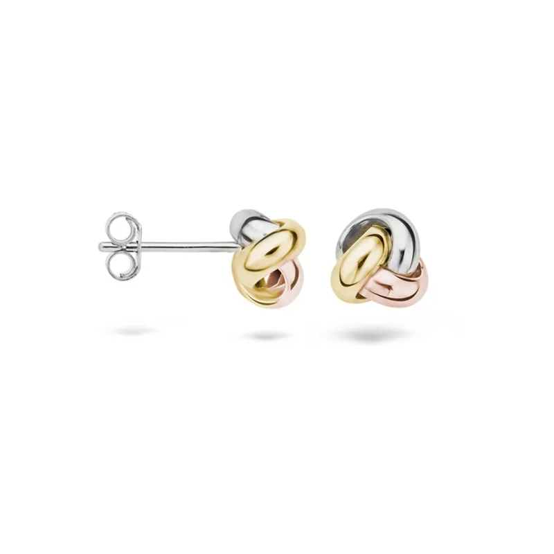 Blush Créoles Earrings 7157WYR - Gold (14k) White, Rose and Yellow Gold