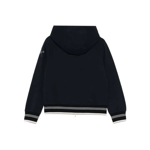 Lorena Antoniazzi Chemises Navy Blue Star-Appliqué Hoodie Blue (Image 2)