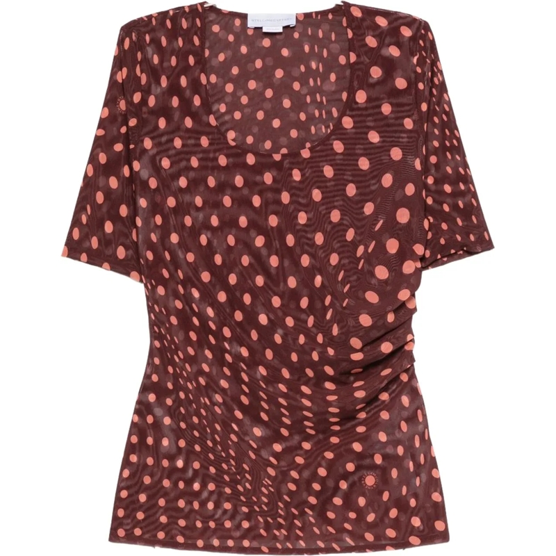 Stella McCartney T-shirt Top Bordeaux braun