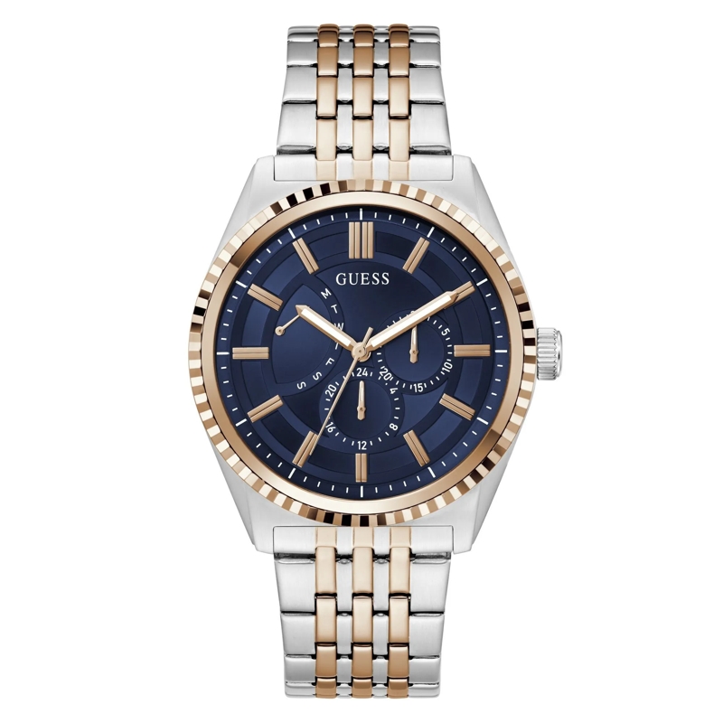 Guess Quarzuhr Quarz-Analoguhr Camden silber
