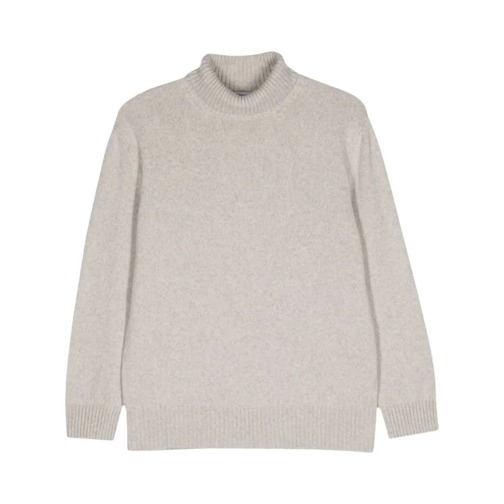 Malo Pull Grey Cashmere Turtleneck Sweater Grey