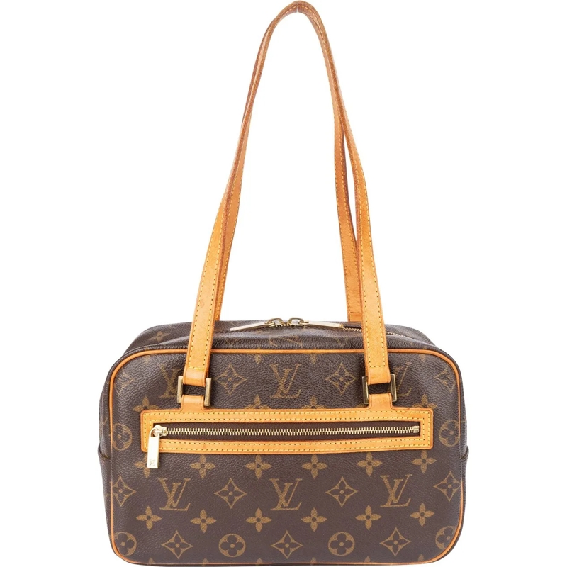 Louis Vuitton Schultertasche Louis Vuitton Canvas Monogram Cite MM Shoulder Bag braun