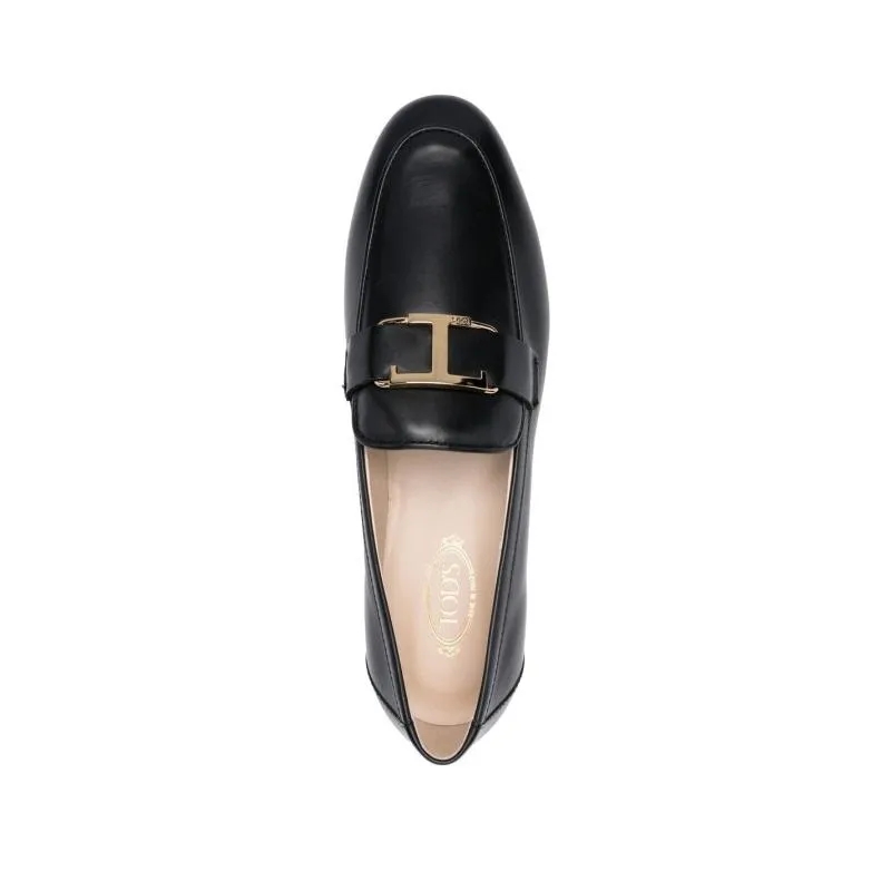 Tod's Ballerinas T-Logo Leather Loafers Black(Image 11)