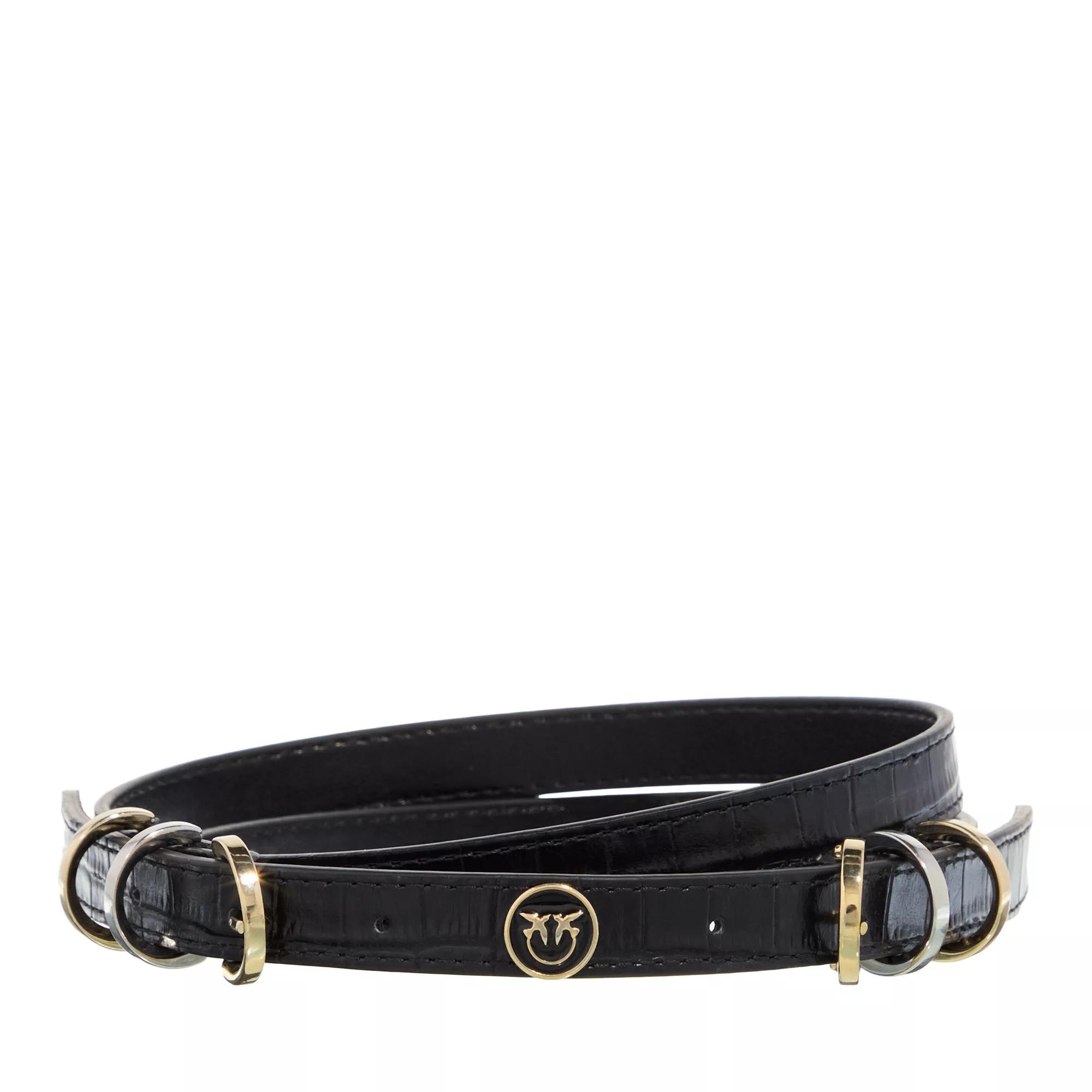 Pinko Gürtel - Jackson Belt H1,5 - Gr. S - in Schwarz - für Damen