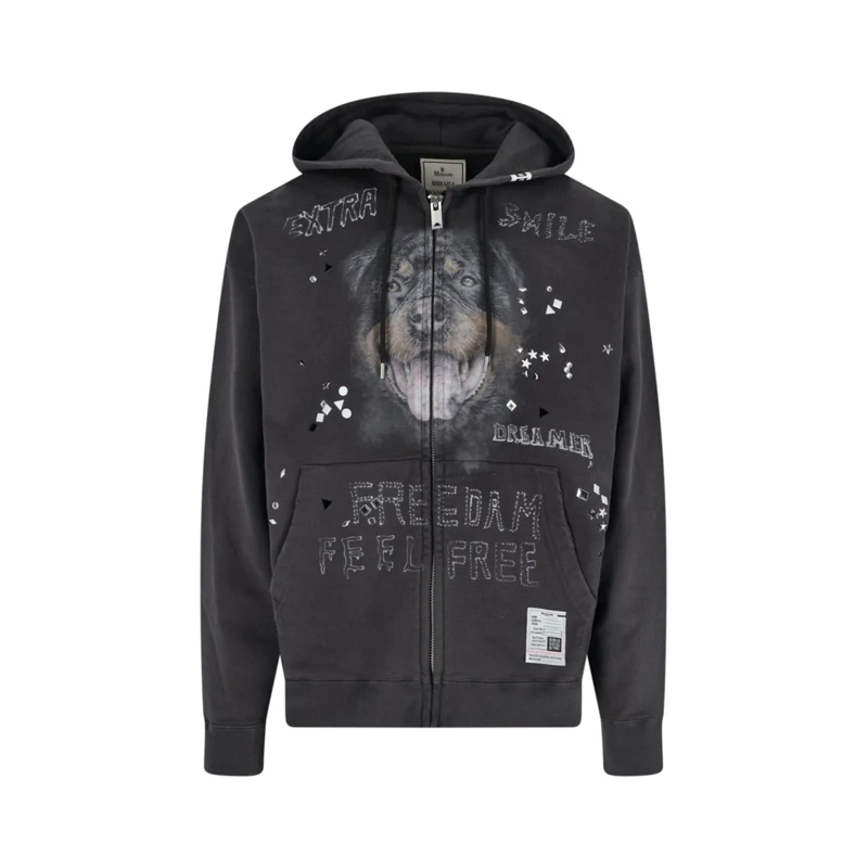 Maison Mihara Yasuhiro  Structured Black Jacket With Front Zipper Closure Black