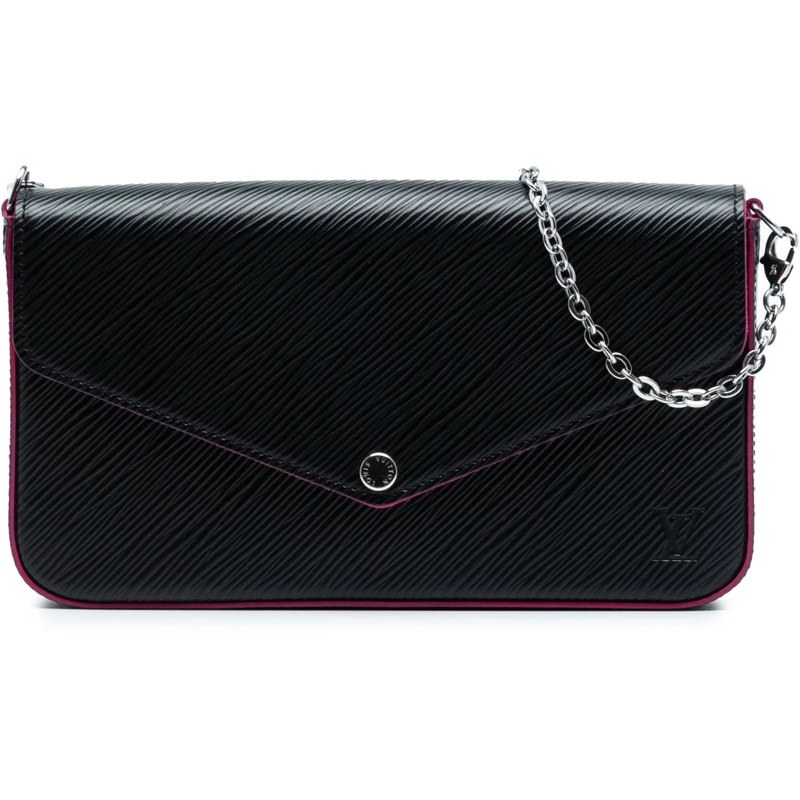 Louis Vuitton Schultertasche Epi Pochette Felicie schwarz