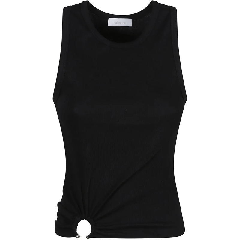 Paco Rabanne Top Sleeveless Tank Top Black schwarz