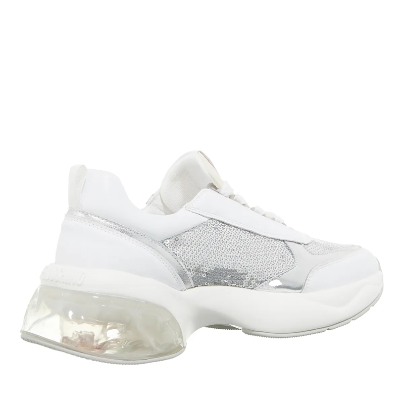 Love Moschino Lage-top sneaker Crystal Love Sneakers Donna Argento+Bianco+Argento+Bianco(Image 2)