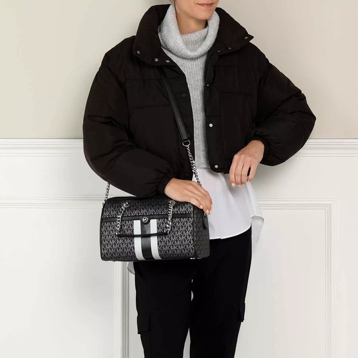 Michael kors 2024 satchel silver