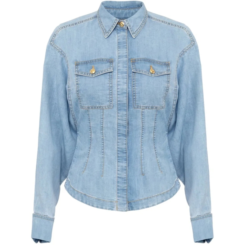 Elisabetta Franchi Chemisier Shirts Blue blau