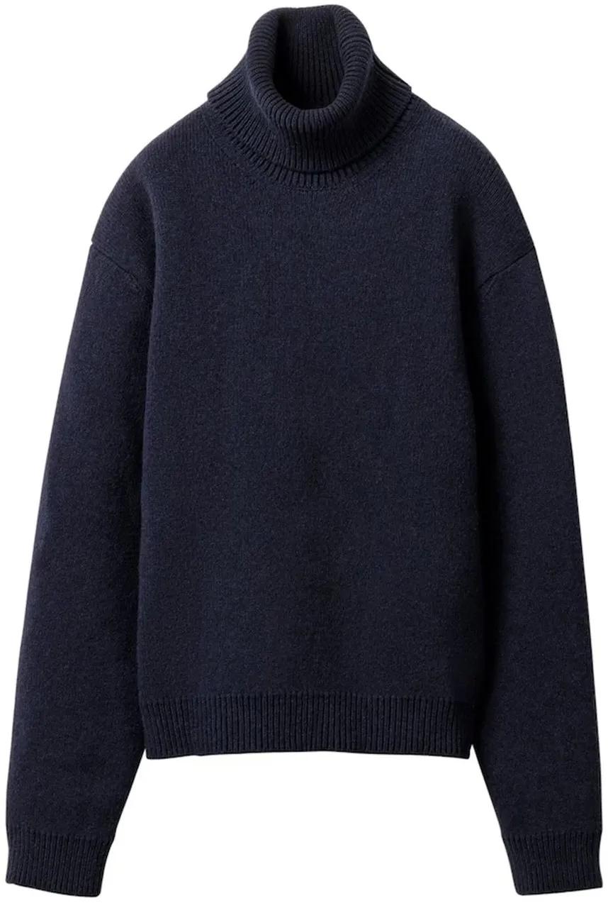 Thumbnail - Miu Miu - Wool-Cashmere Rollneck Sweater - Größe 40 - blue