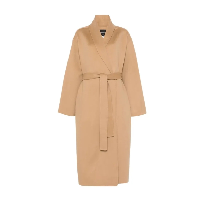 Fabiana Filippi Übergangsmantel Wrap Design Coat Brown