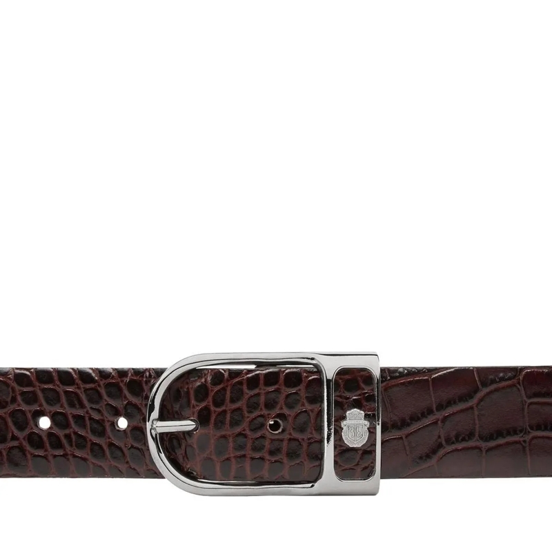 BILLIONAIRE Gürtel Gürtel Crocco Geprägt dunkel-braun(Image 3)
