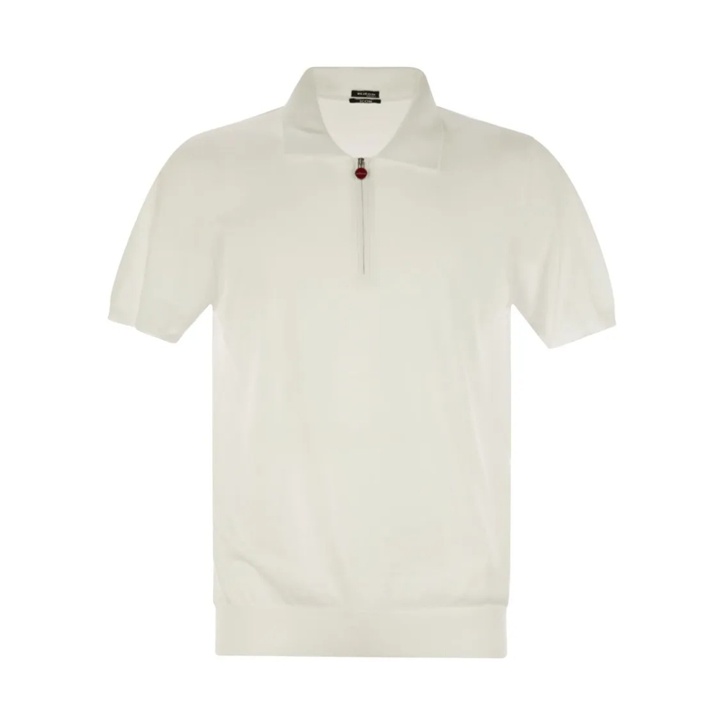 Kiton Polohemd Short-Sleeved Polo Shirt With Polo Collar White