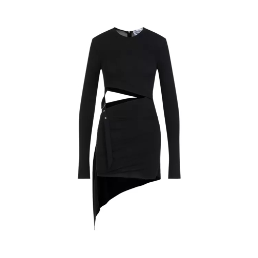 The Attico Black Cut-Out Mini Dress Black 