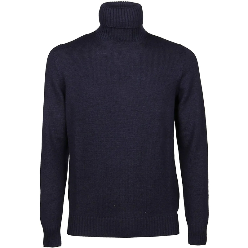 Drumohr  Rasato Tubico Turtleneck Blue blau