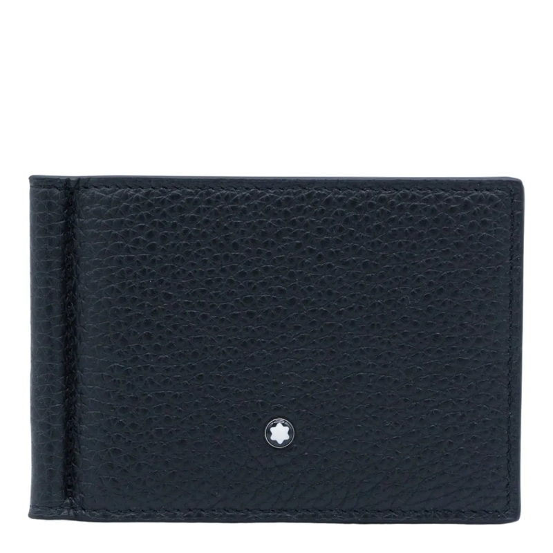 Montblanc Porte-monnaie Matte Black Minimalist Wallet With Timeless Design Black
