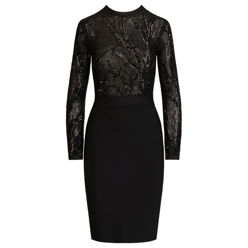 Kraimod Abendkleid Bandagekleid schwarz