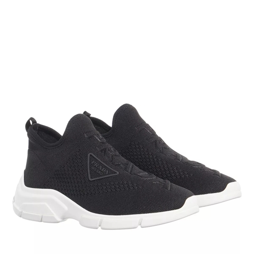 Prada Slip-On Sneaker Double Wheel Sneaker Nylon Black