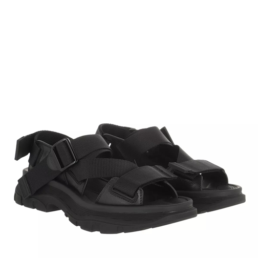 Alexander McQueen Tread Sandals Black Sandaal