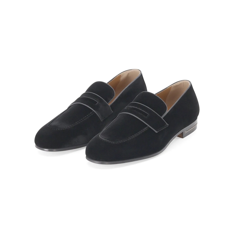 Tom Ford Loafer Loafer aus Samt schwarz