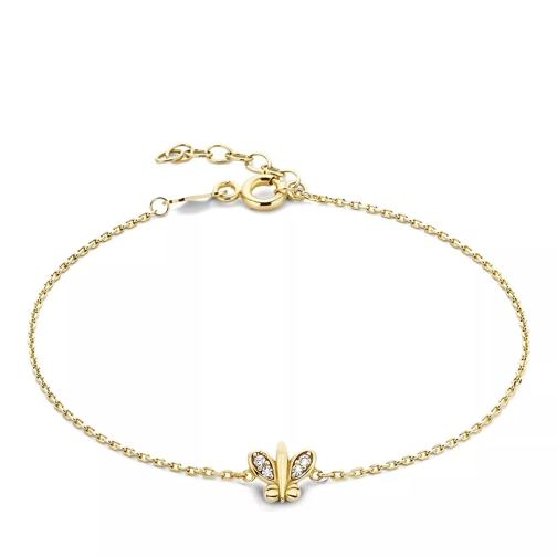 BELORO Della Spiga Farfalla 9 karat bracelet with zirconi Gold Armband