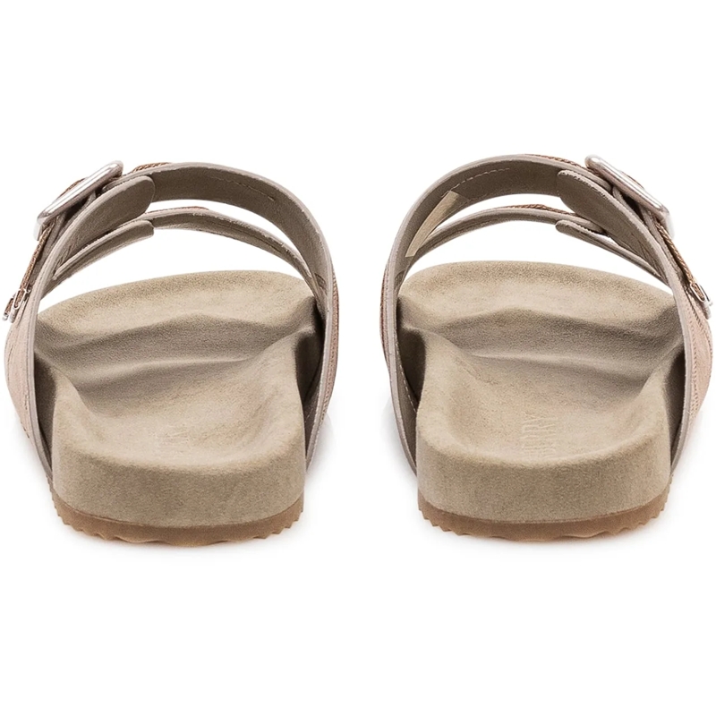 Burberry Sandalen Sandali Slide con Doppia Fibbia beige(Image 3)