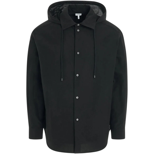 Loewe Legere Oberteile Loewe Cotton Jacket Shirt schwarz