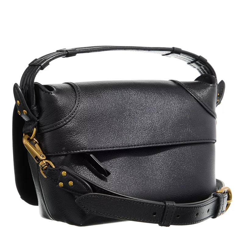 Jerome Dreyfuss Sac à bandoulière Pepito S Noir Brass Buffallo(Image 3)