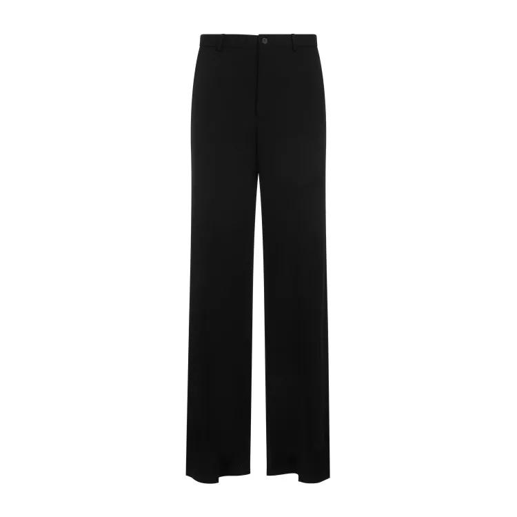 Balenciaga - Regular Fit Black Wool Pants - Größe M - black