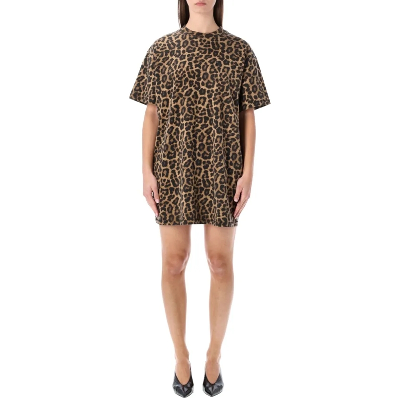 Anine Bing Minikleid Beth Leopard Mini Dress Brown