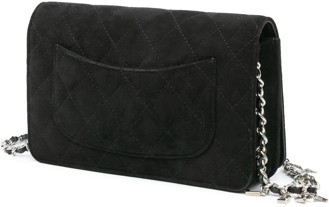 Thumbnail - Chanel Hobo Bags - Quilted Suede Cocostellar Wallet on Chain - Gr. unisize - in Schwarz - für Damen