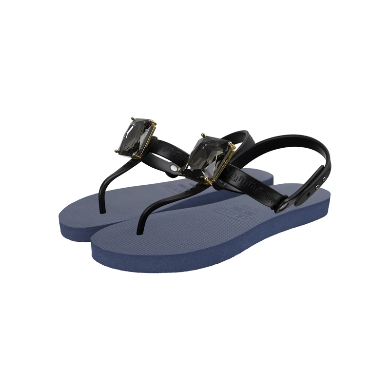 UZURII Flip Flops Zehentrenner Selena Diamond Silver marineblau(Image 2)