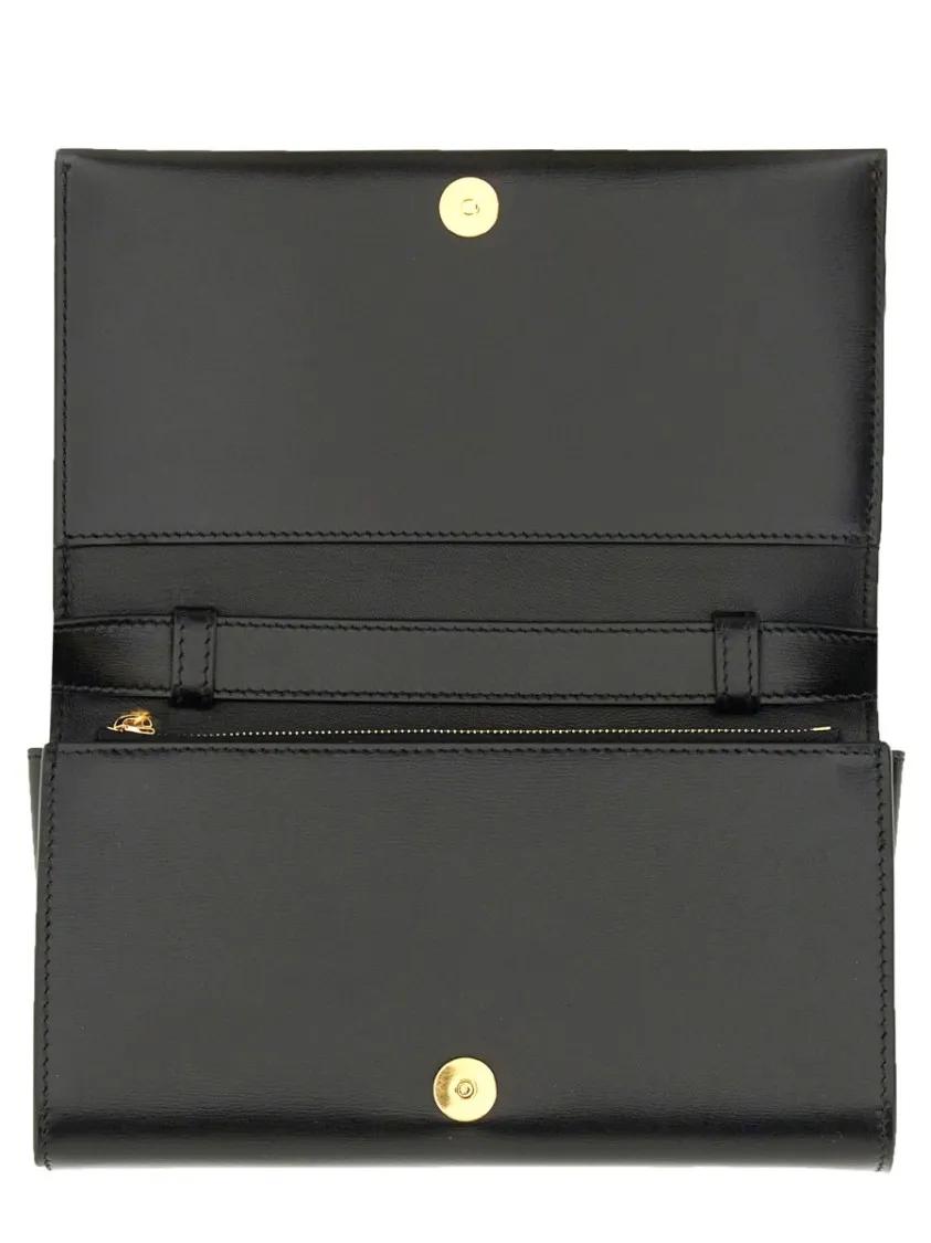Jil Sander Hobo bags "All Day" Black Leather Shoulder Bag in zwart