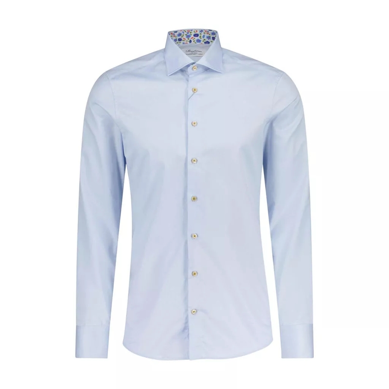 STENSTRÖMS  Slim-Fit Hemd aus zweifacher Baumwolle Blau