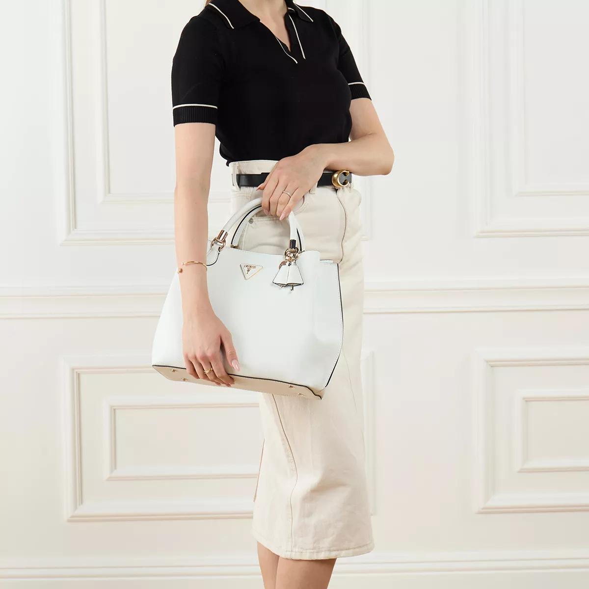 Guess Stijlvolle witte damestas met gouden details White Dames
