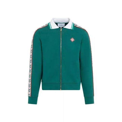 Casablanca Motosport Laurel Green Organic Cotton Full Zip Swe Green 