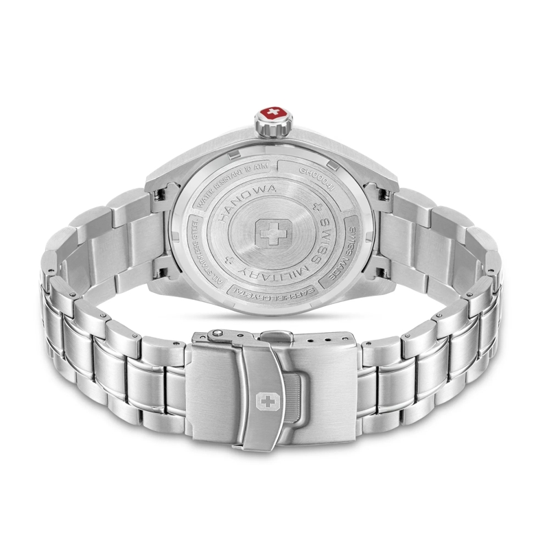 Swiss Military Hanowa Quarzuhr Quarzuhr PIONEER- Anzeige: 3 Zeiger- Qualität:  silber(Image 3)